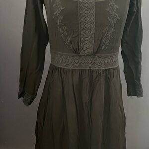 Black Embroidered Dress